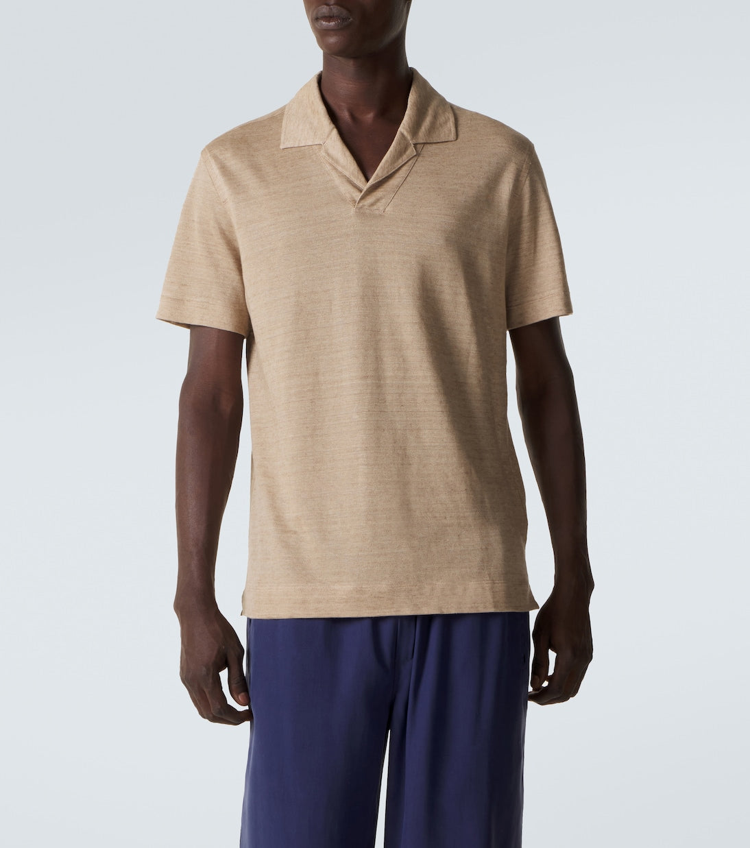 Zegna - Linen polo shirt