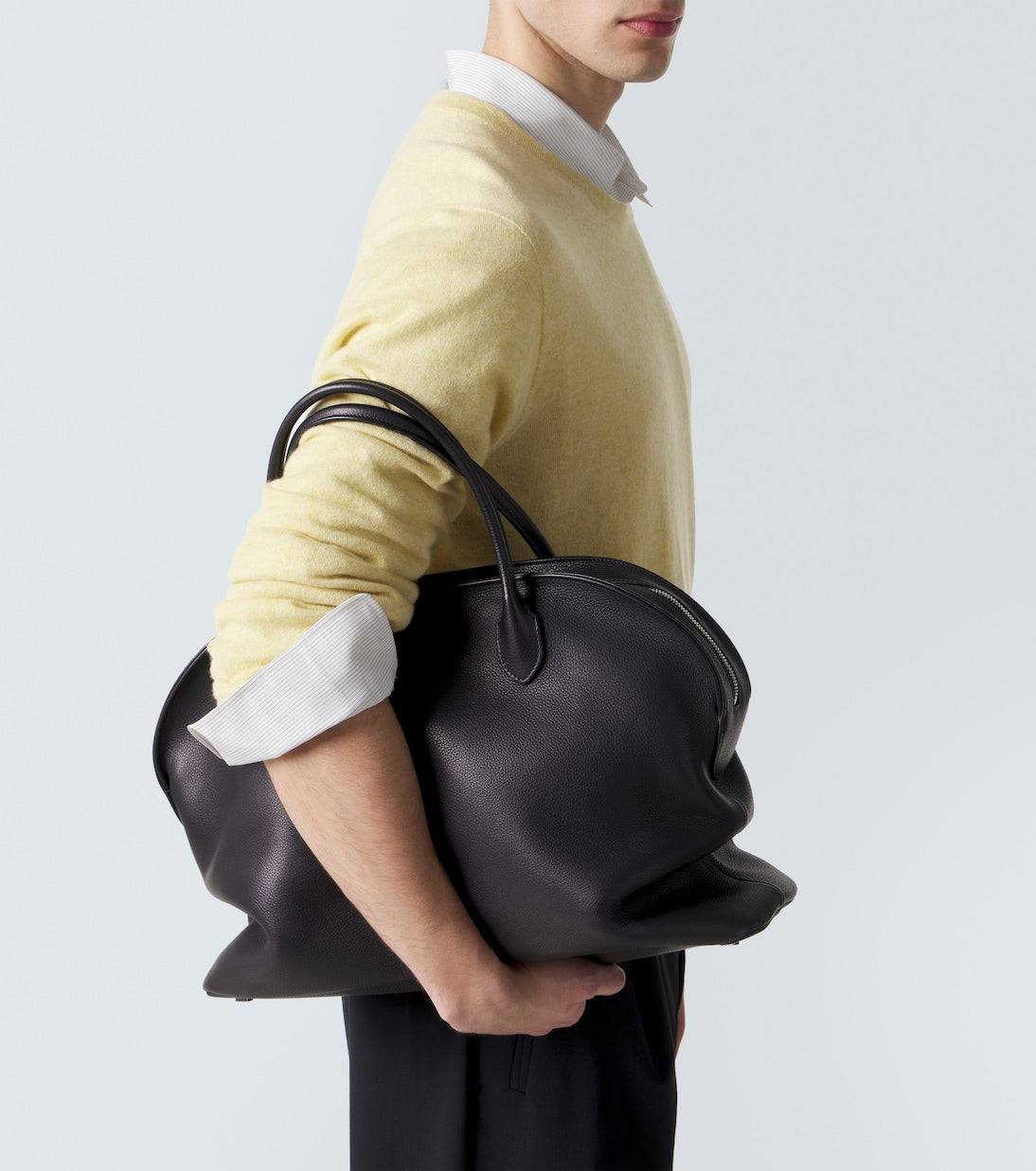 The Row - Agnes 16 leather top-handle bag