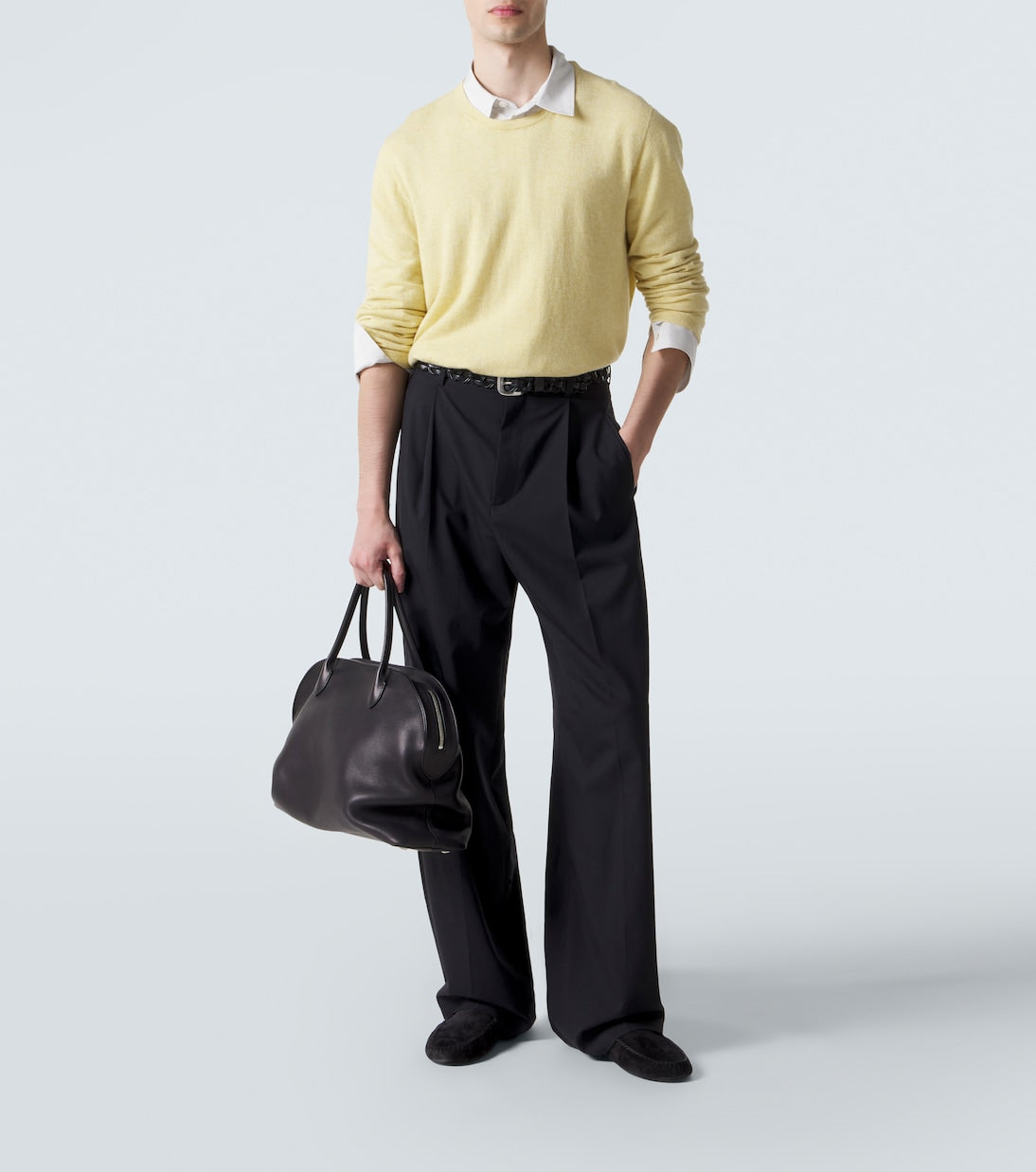 The Row - Agnes 16 leather top-handle bag