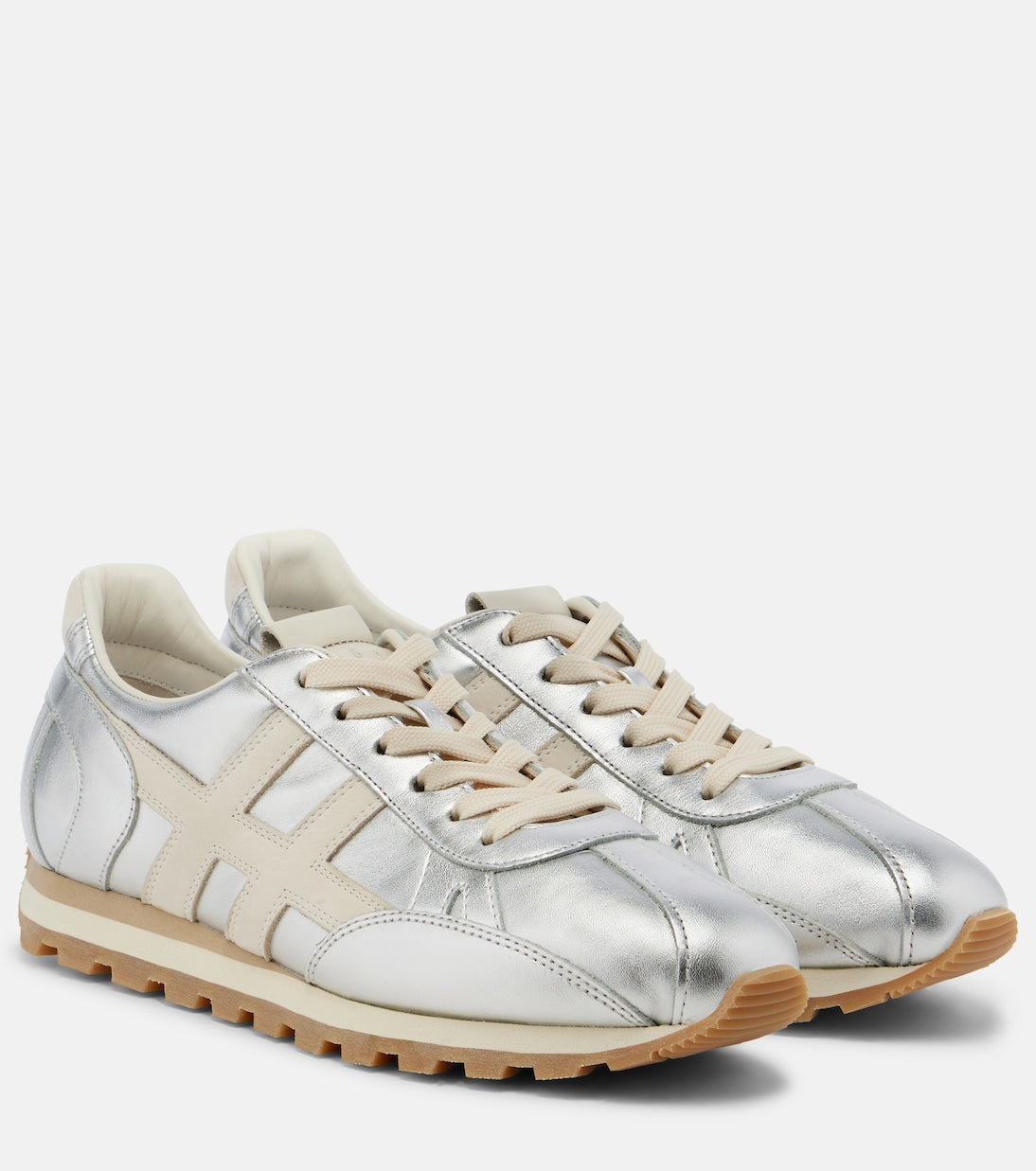 Hogan - 86er metallic leather sneakers