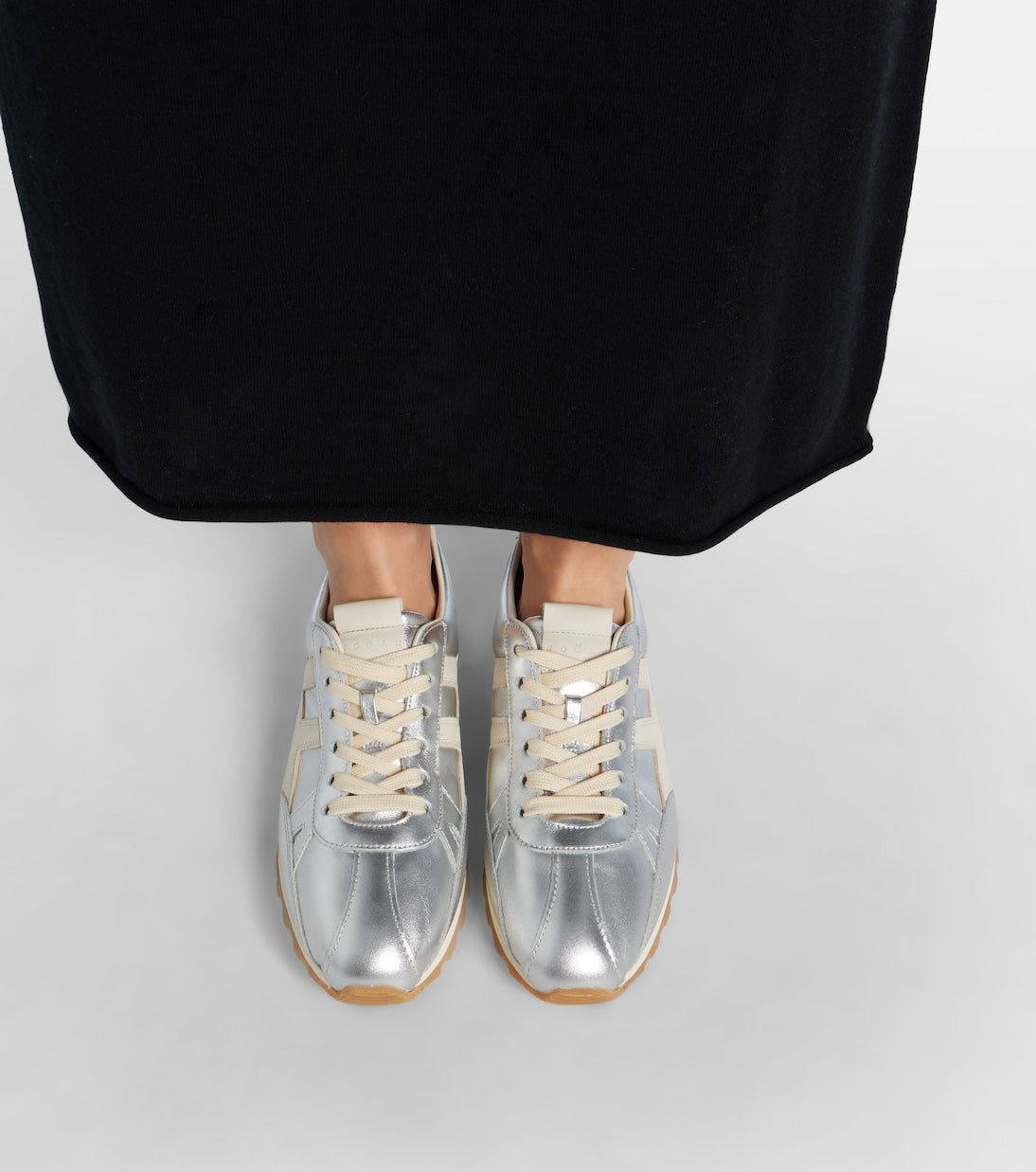 Hogan - 86er metallic leather sneakers