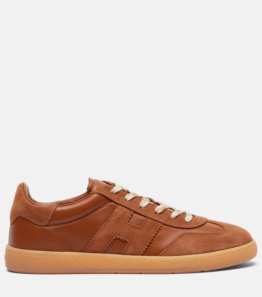 Hogan - Cool suede-trimmed leather sneakers