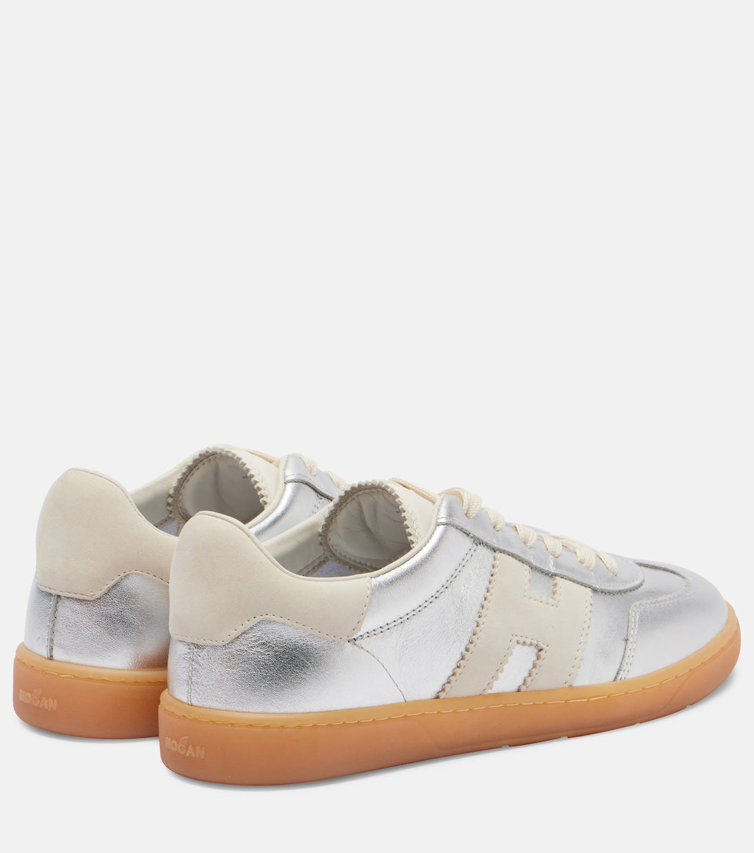Hogan - Cool metallic leather sneakers
