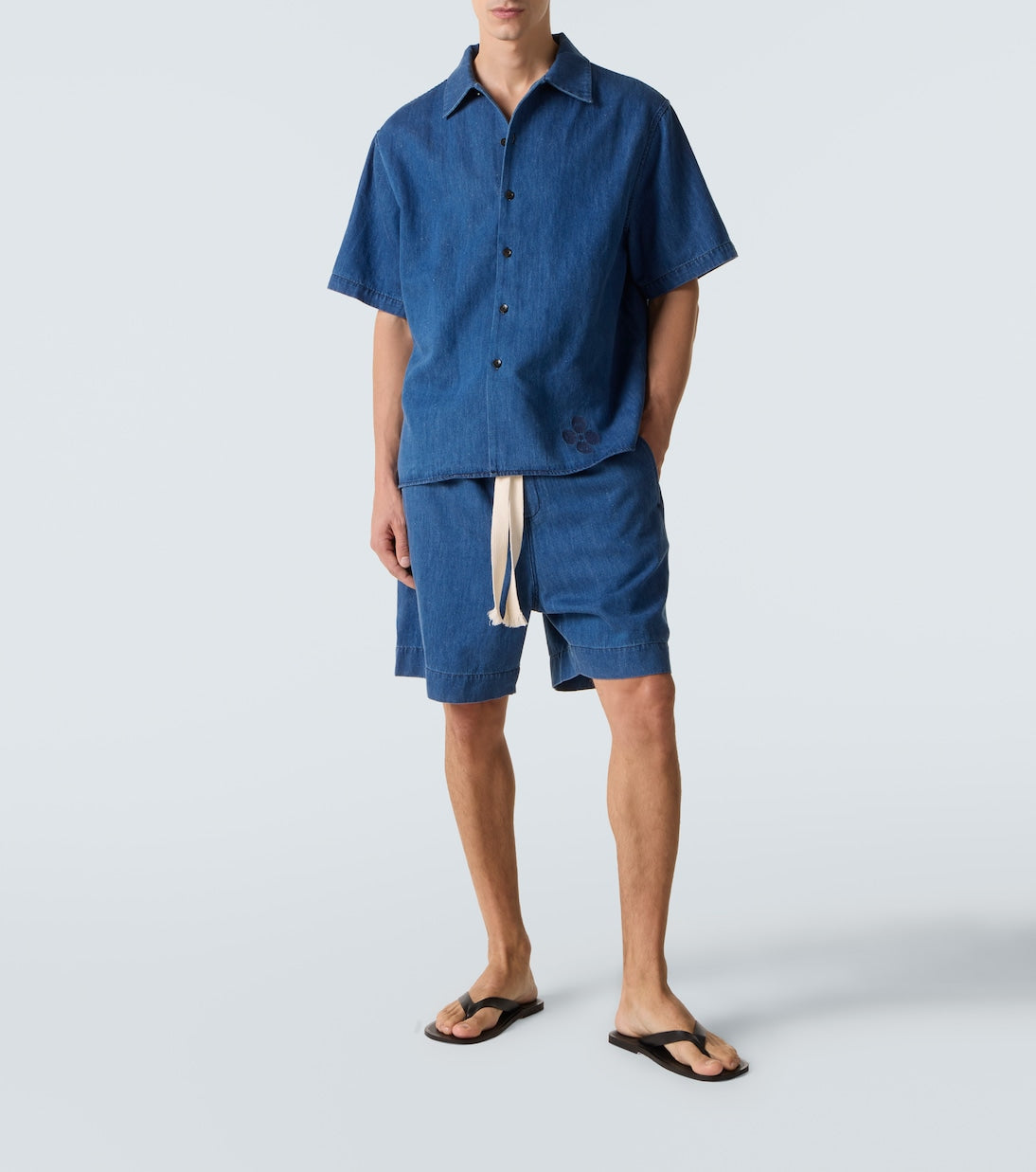 Commas - Denim Bermuda shorts