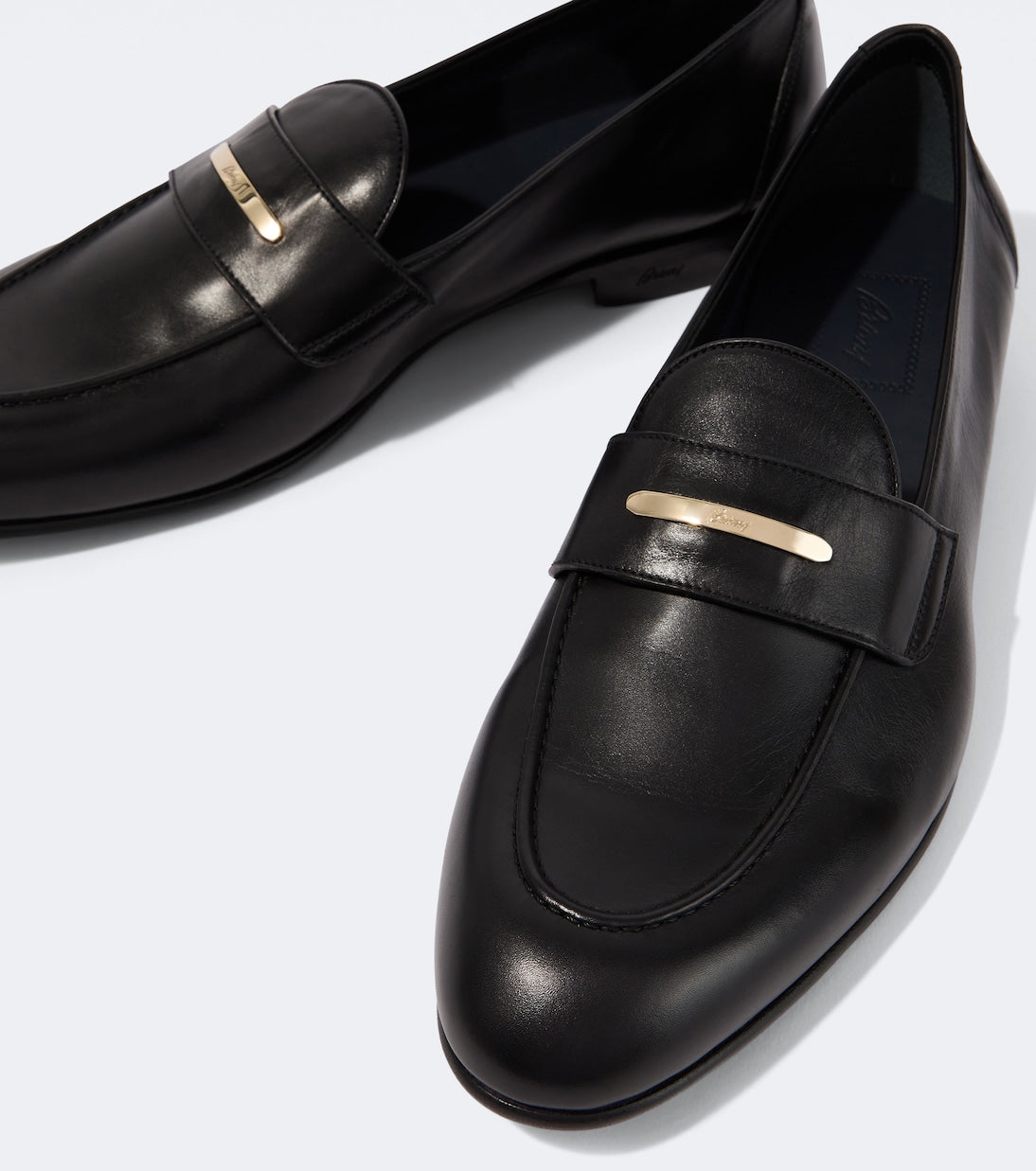 Brioni - Appia leather penny loafers