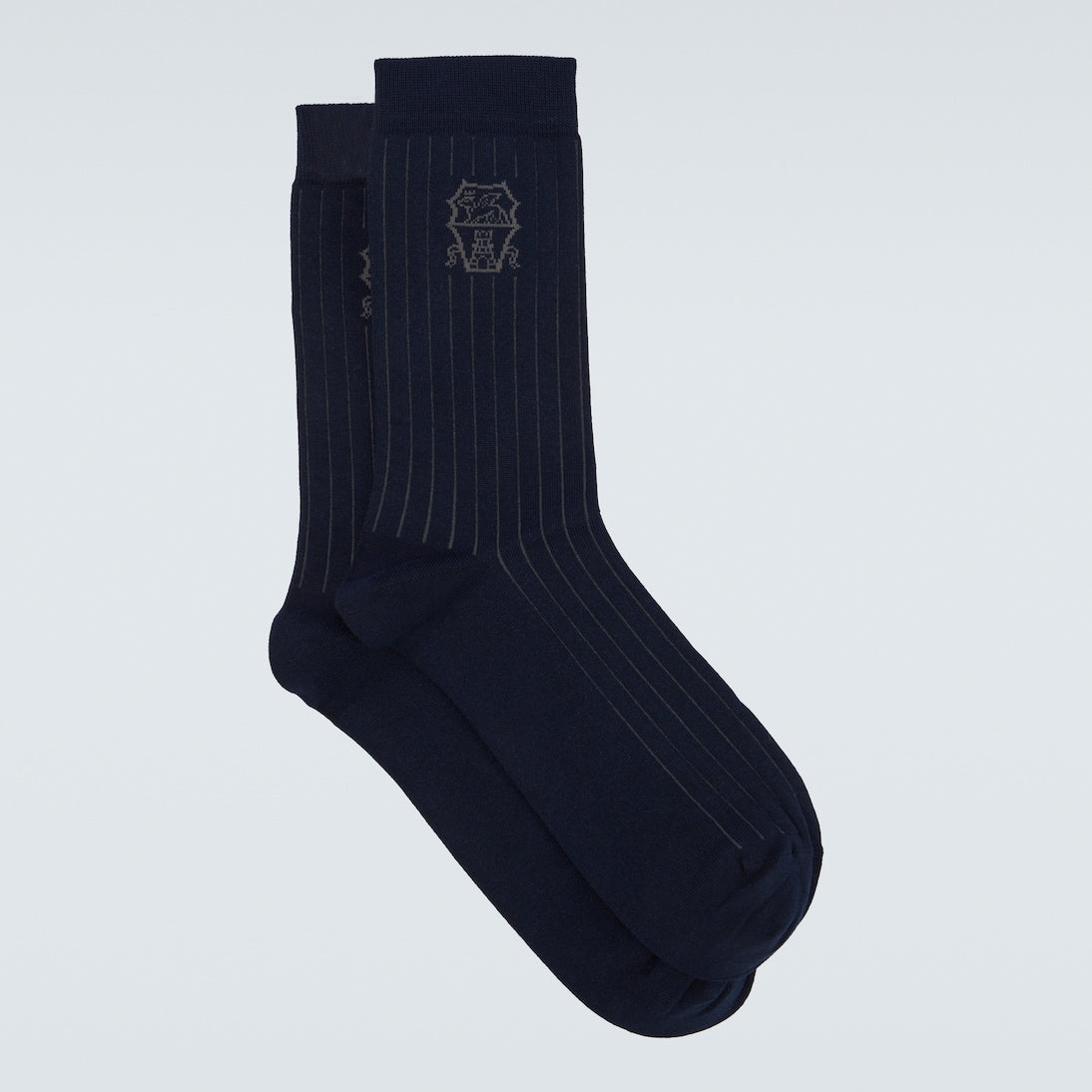 Brunello Cucinelli - Logo ribbed-knit cotton socks