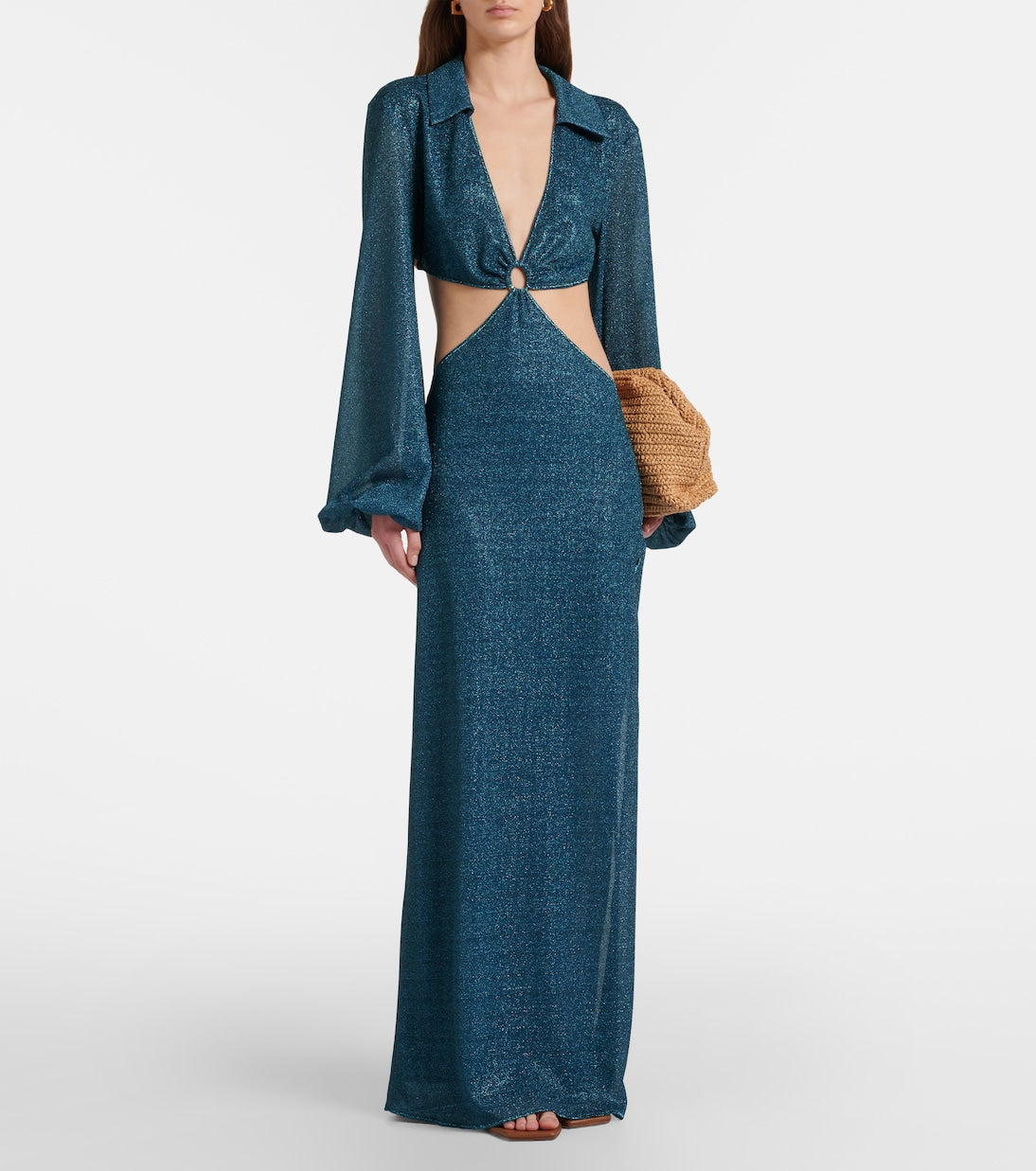 Oséree - Lumière cutout ring-detail maxi dress