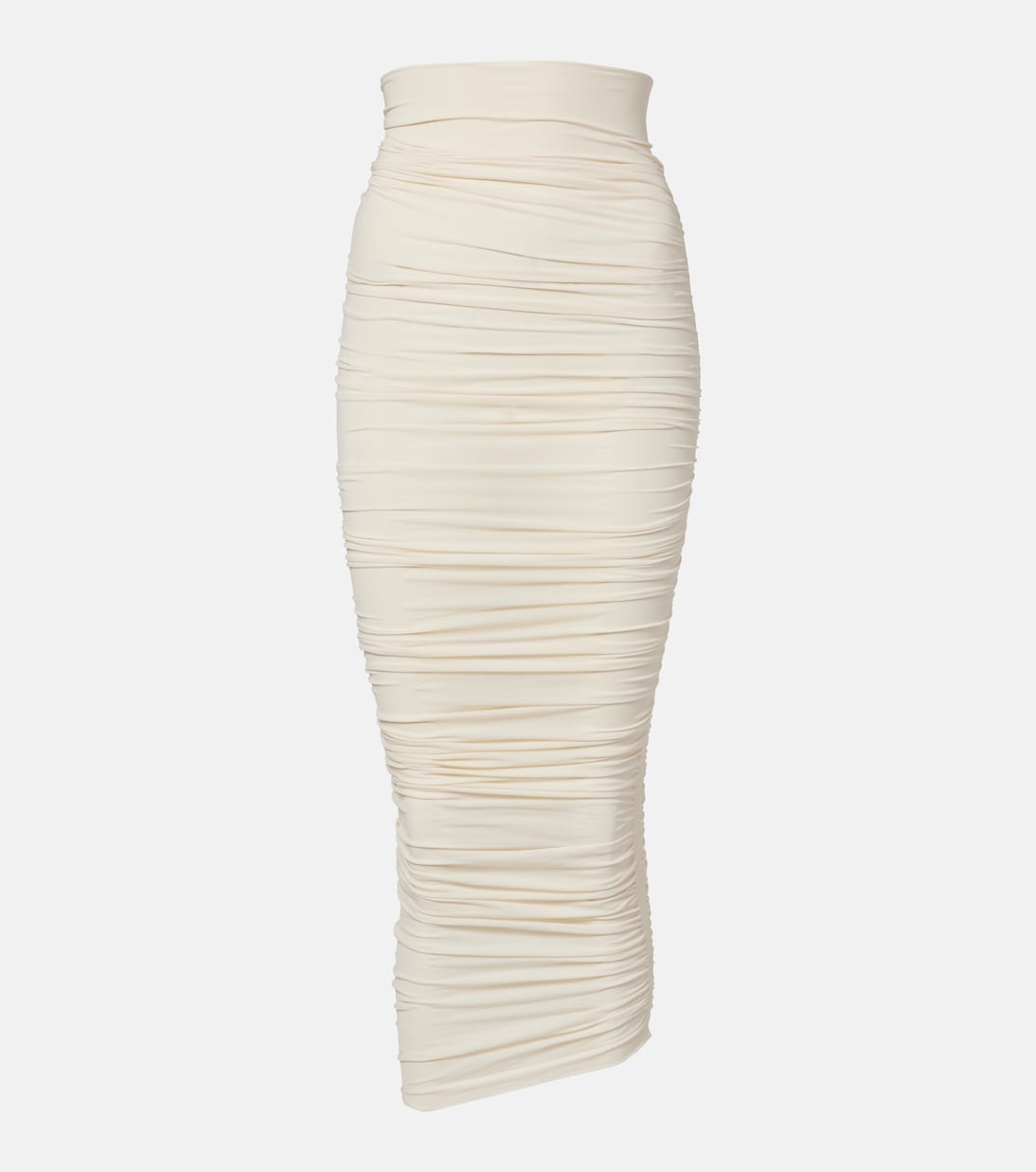 Wolford - Draped sheer high-rise midi skirt