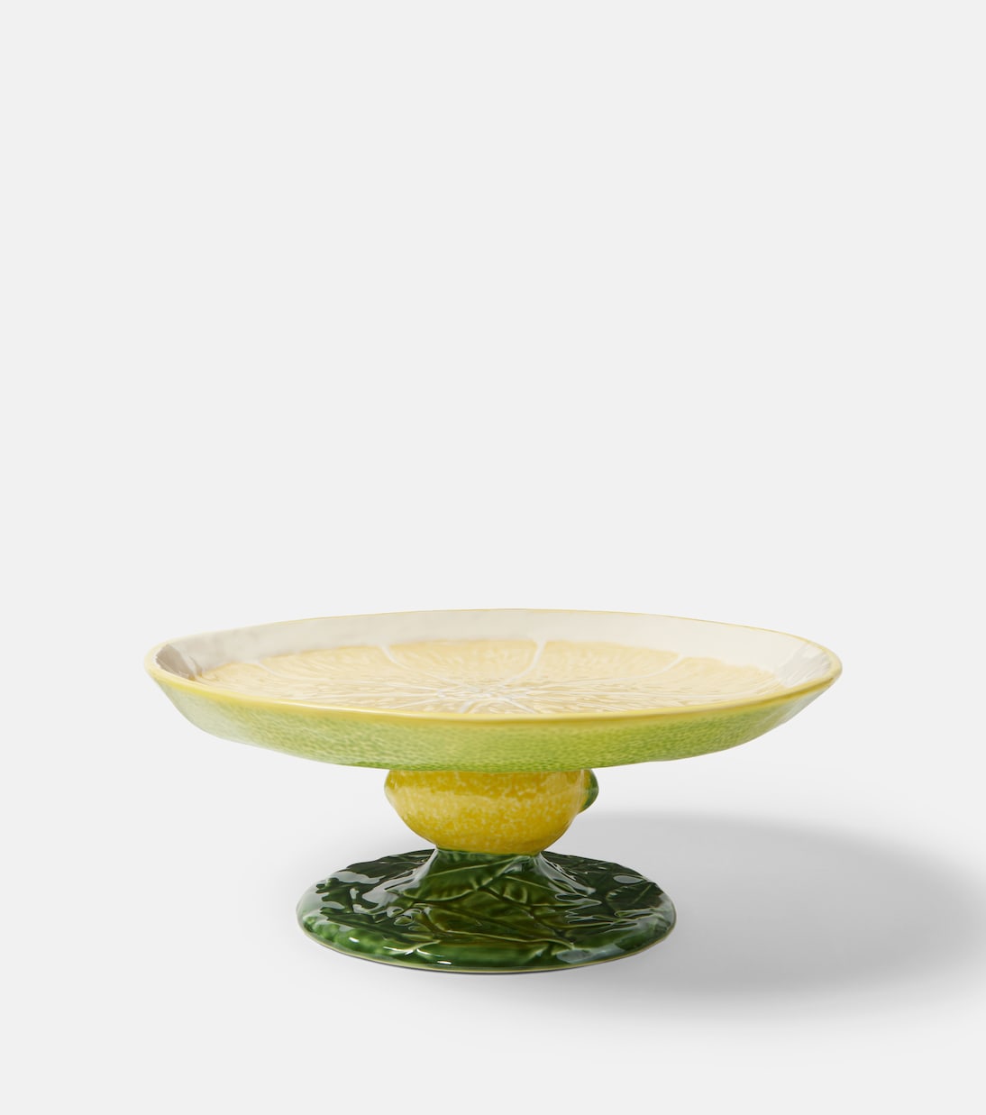 Bordallo Pinheiro - Lemon ceramic cake stand