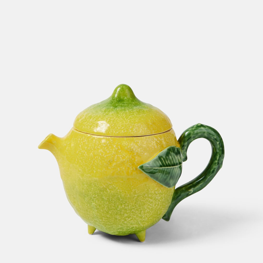 Bordallo Pinheiro - Lemon ceramic teapot