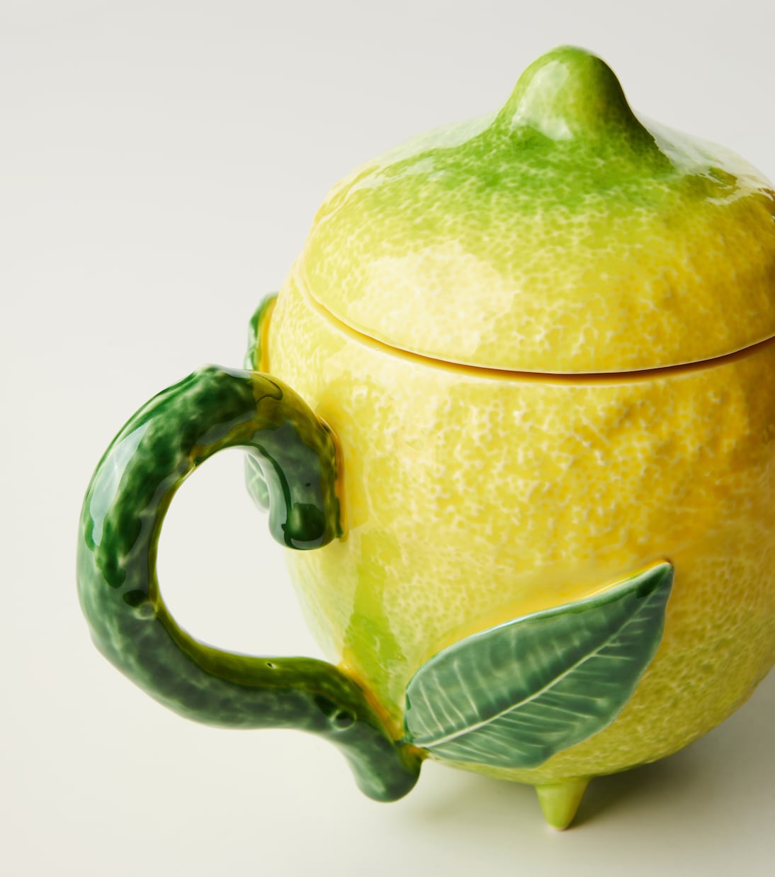 Bordallo Pinheiro - Lemon ceramic teapot
