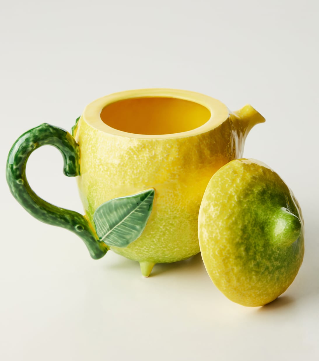Bordallo Pinheiro - Lemon ceramic teapot