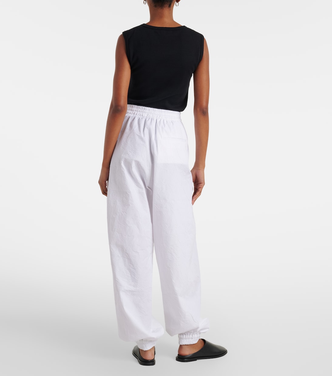 Róhe - Cotton-blend barrel-leg pants