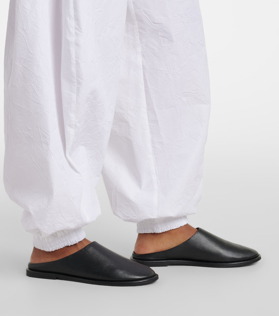 Róhe - Cotton-blend barrel-leg pants