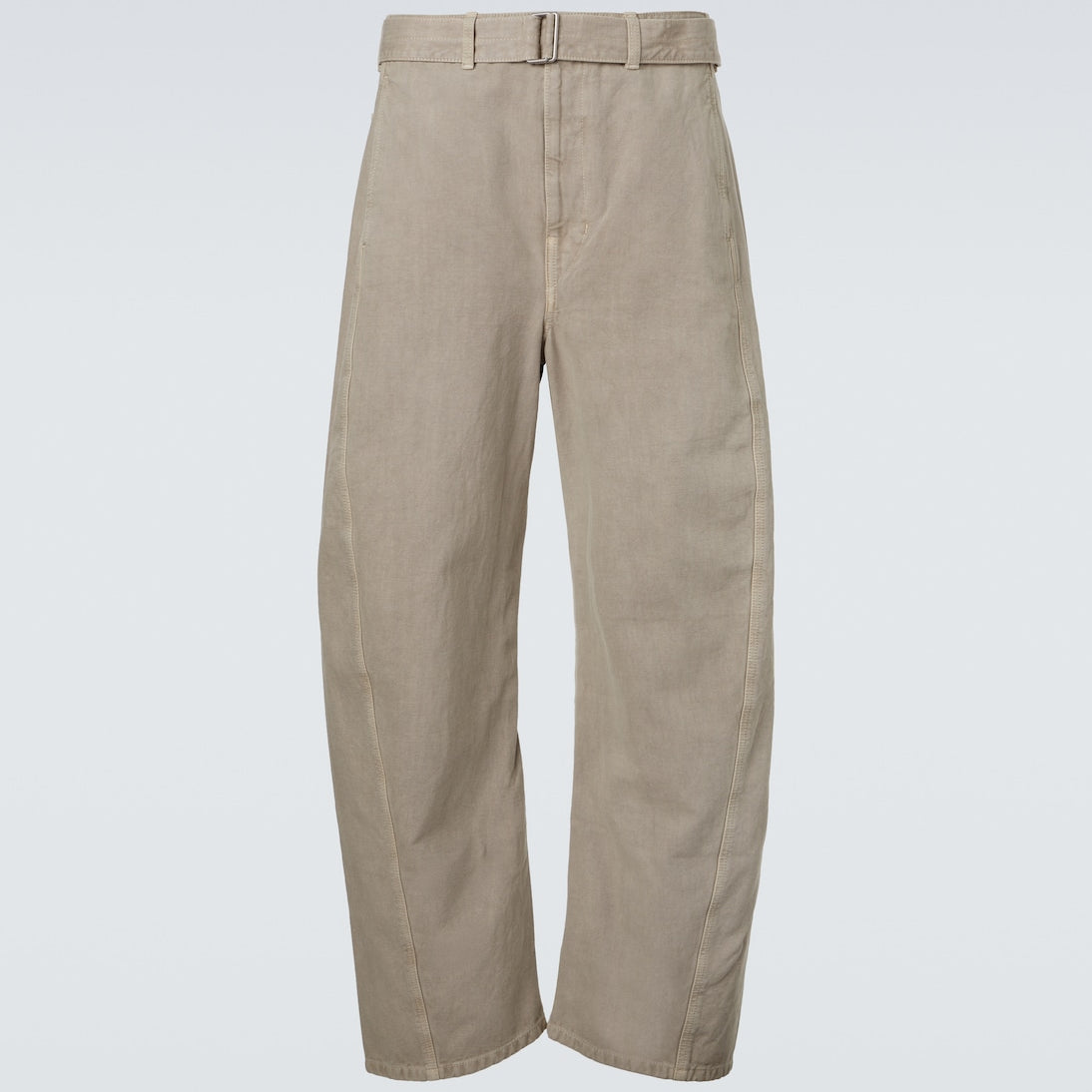 Lemaire - Twisted belted cotton twill pants