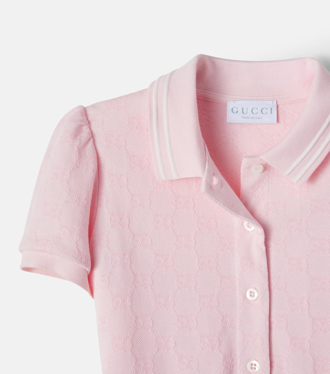 Gucci Kids - GG cotton piqué polo dress