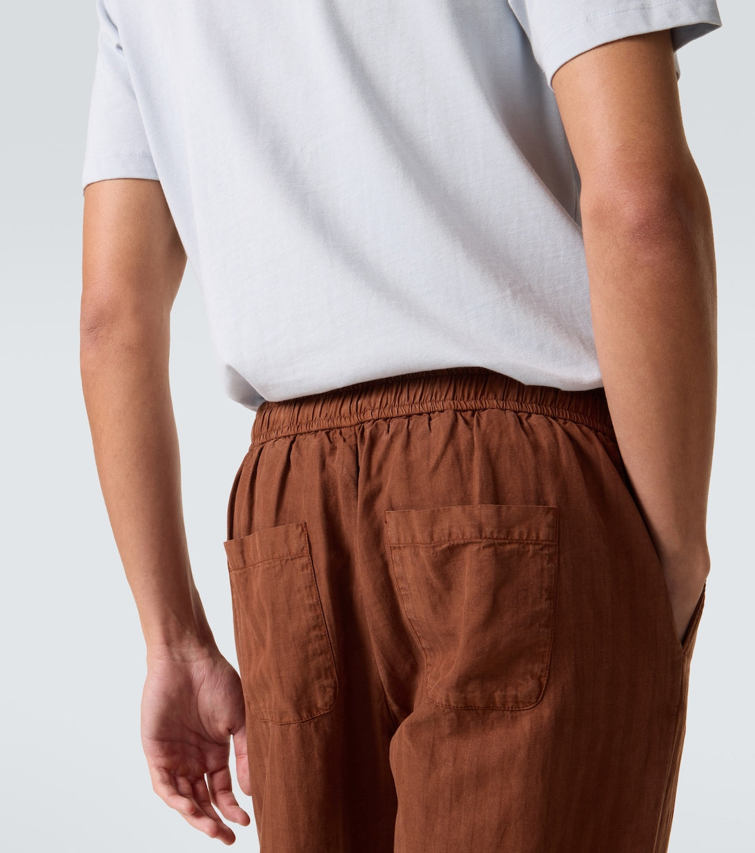 Frescobol Carioca - Mendes herringbone straight pants