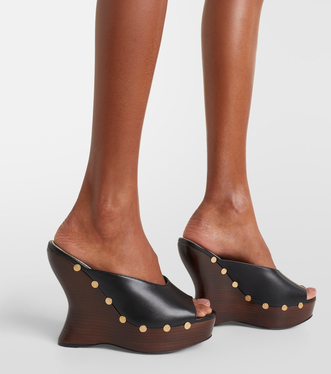 Magda Butrym - 115 studded leather wedge mules