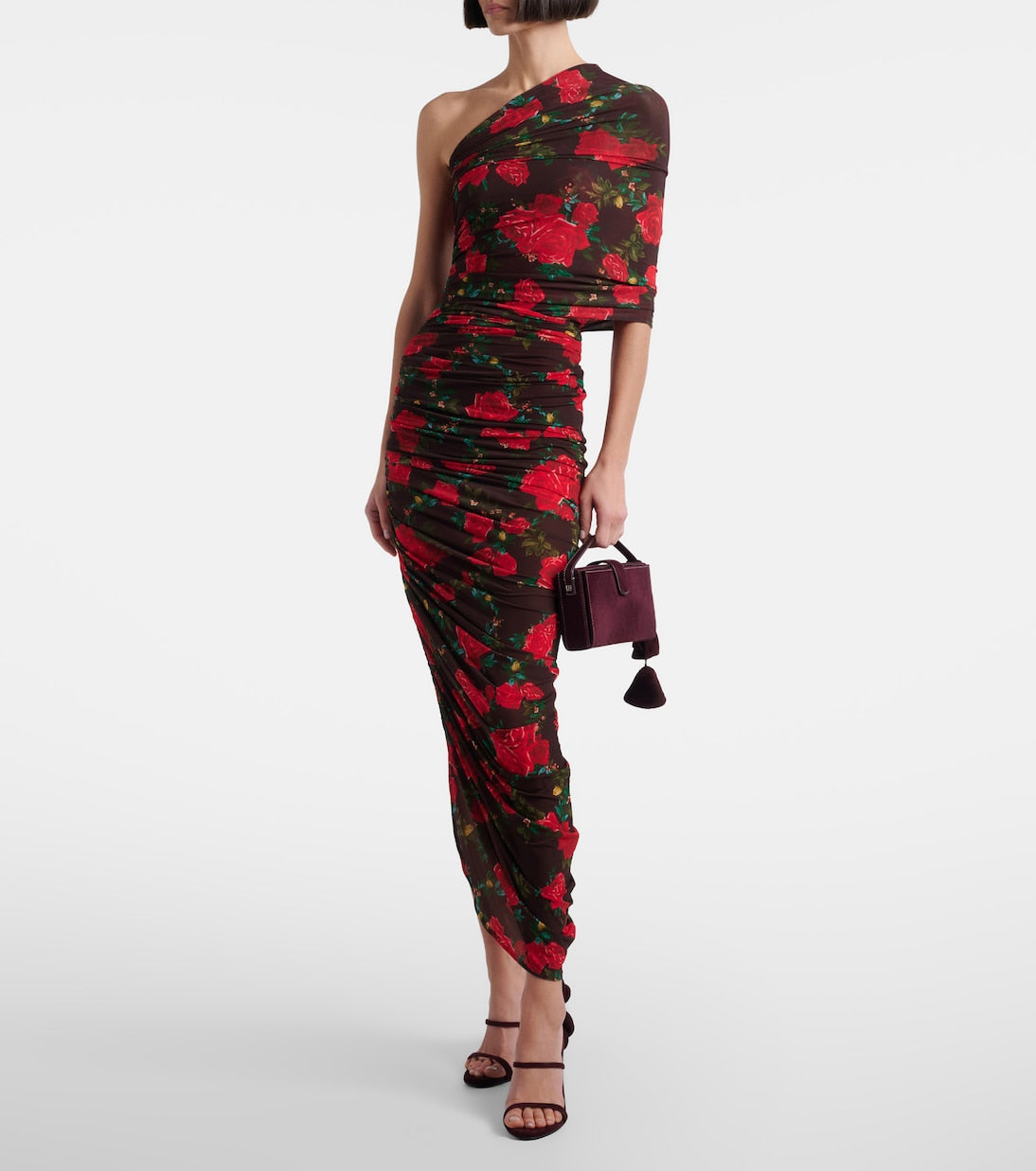Magda Butrym - Floral-appliqué suede mules