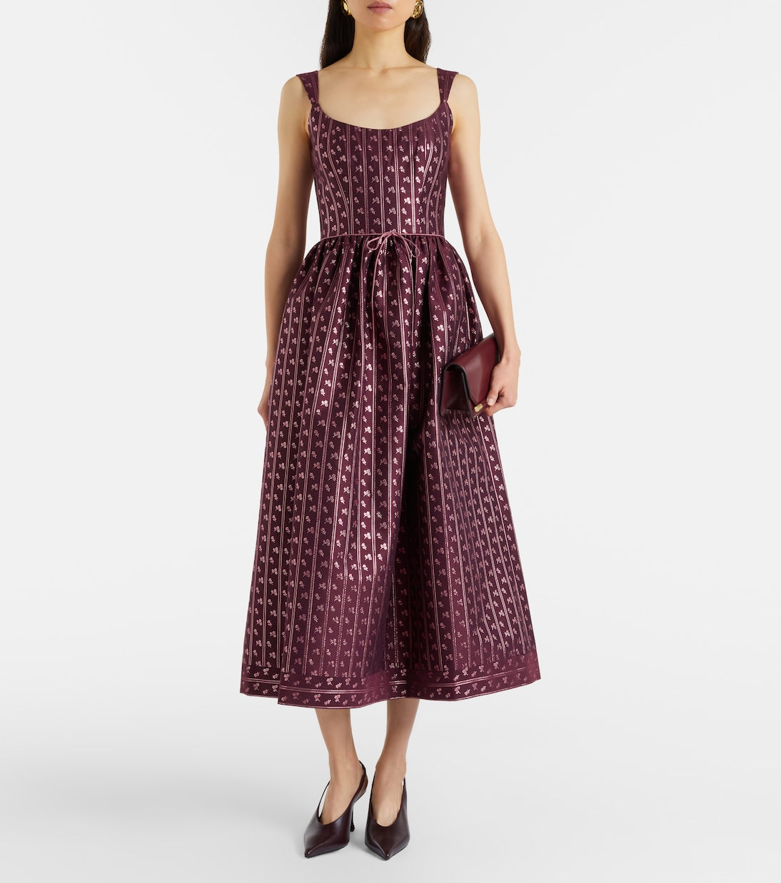 Markarian - Apple bow-detail bustier dress