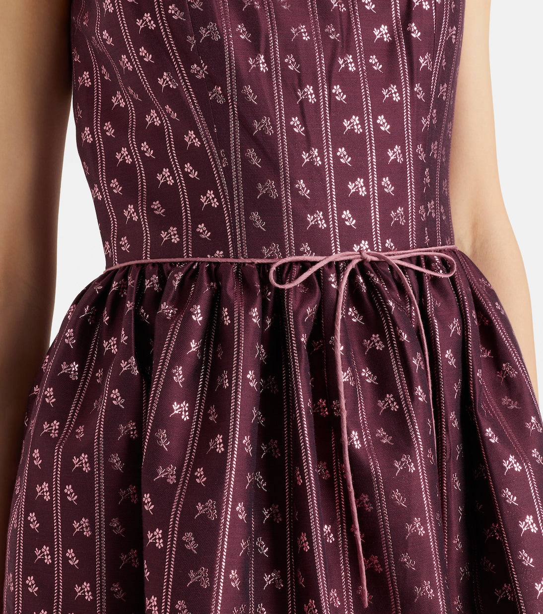 Markarian - Apple bow-detail bustier dress