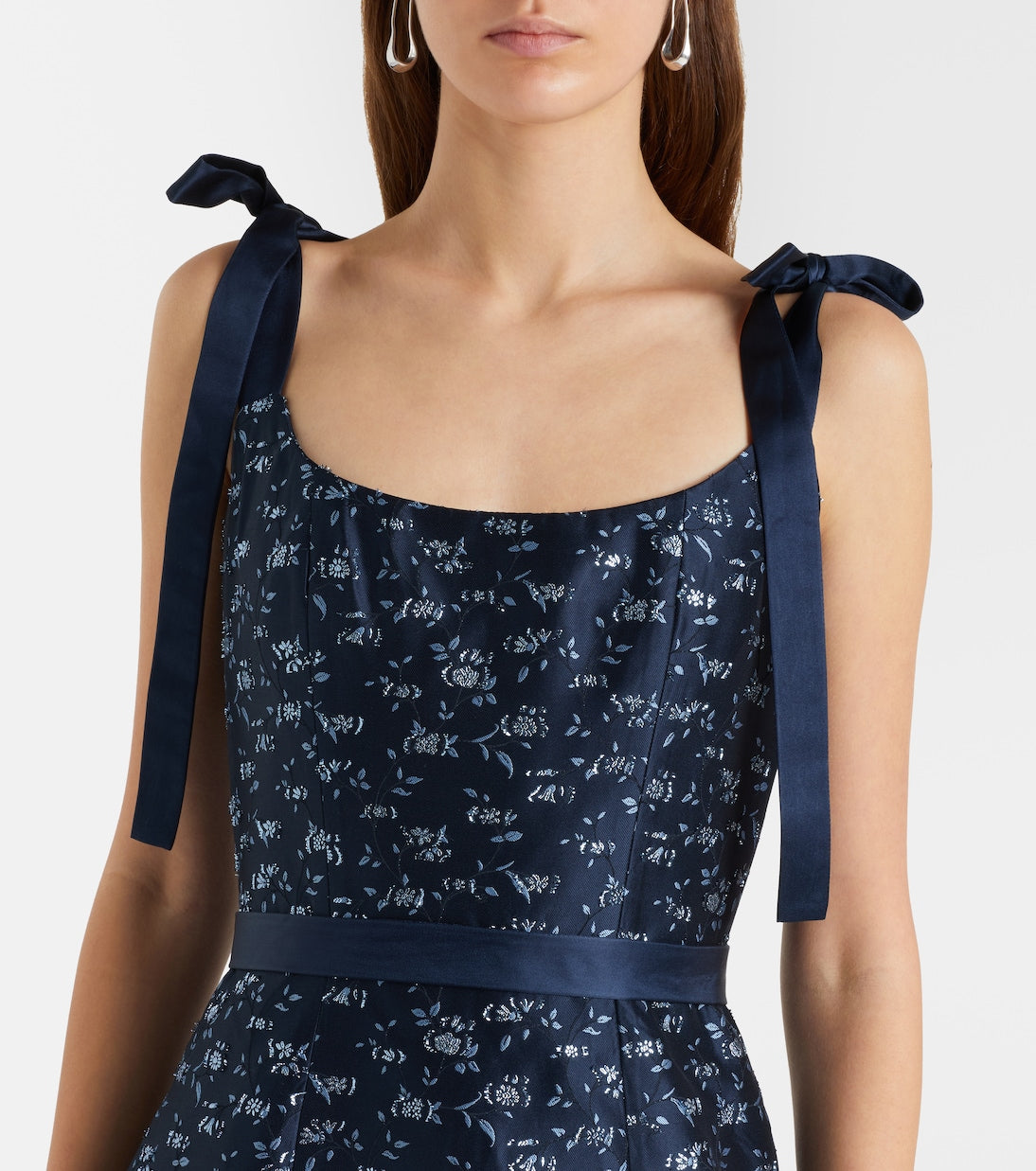 Markarian - Acacia floral brocade corset dress