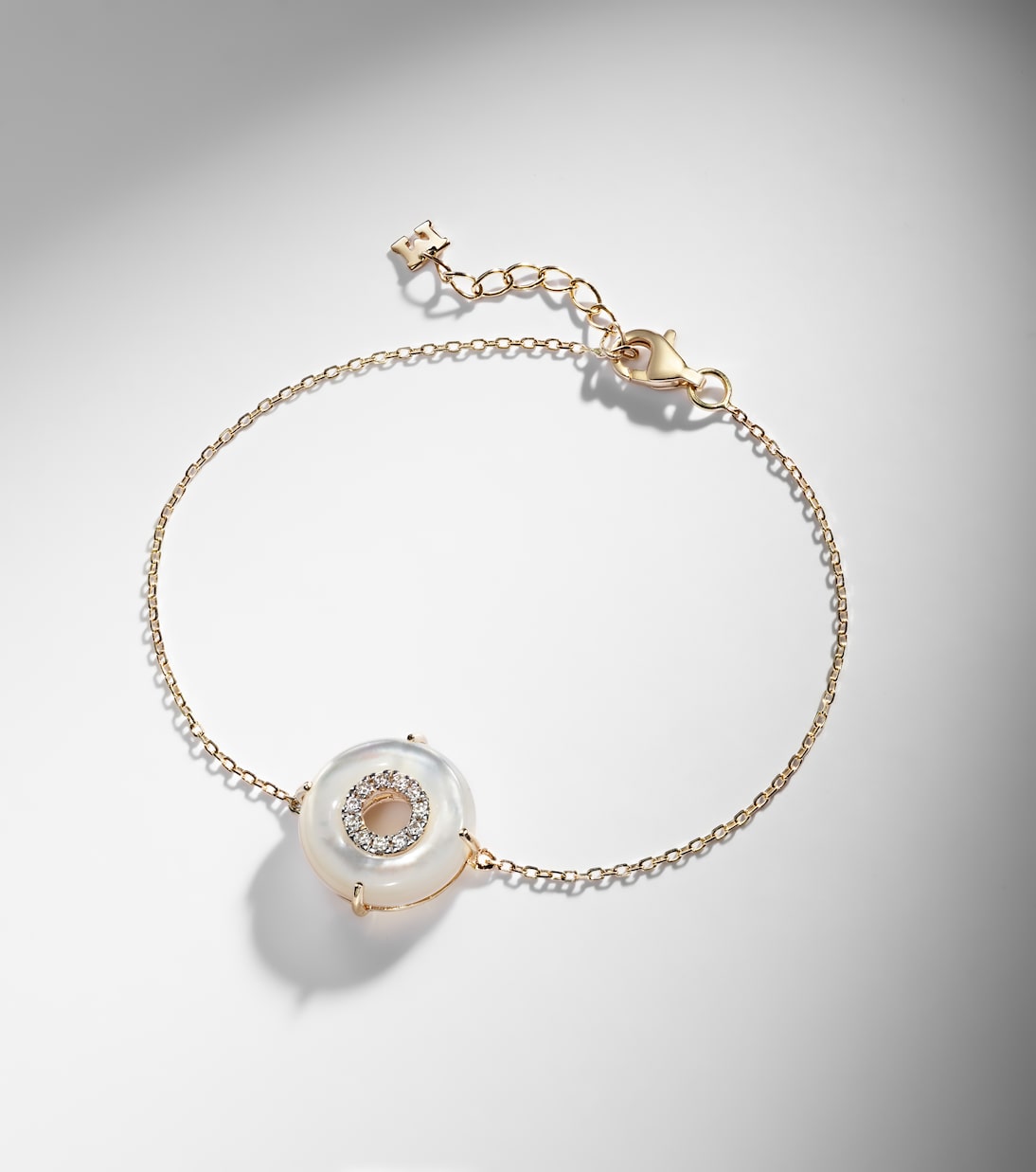 Mateo - 14kt gold bracelet with diamonds and pearls
