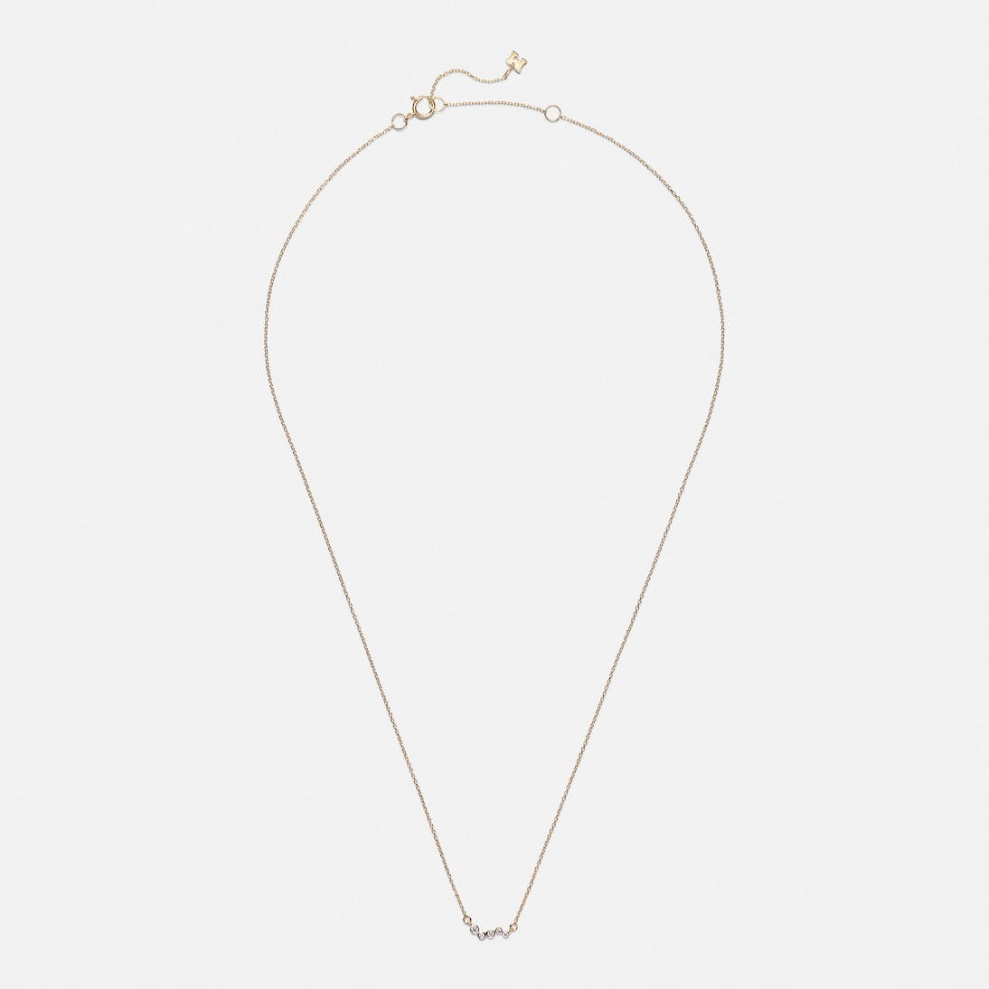 Mateo - 14kt gold necklace with diamonds