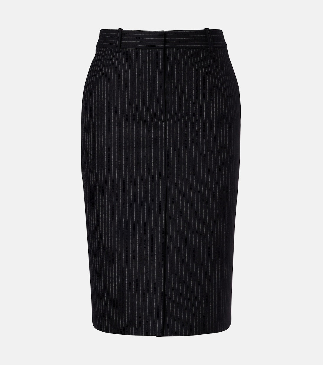 Nina Ricci - Pinstriped wool-blend pencil skirt