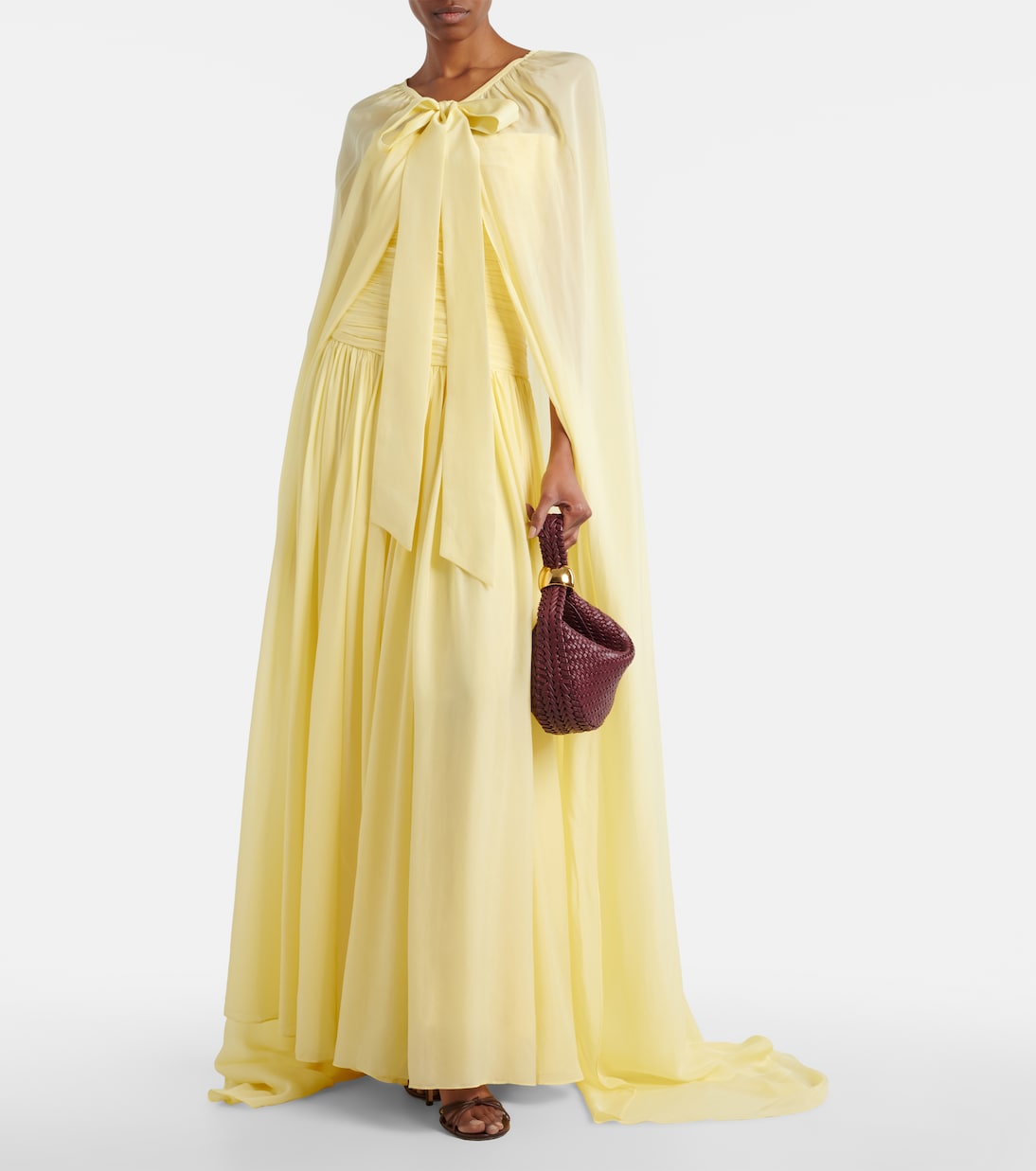 Là Fuori - Draped cape and gown set