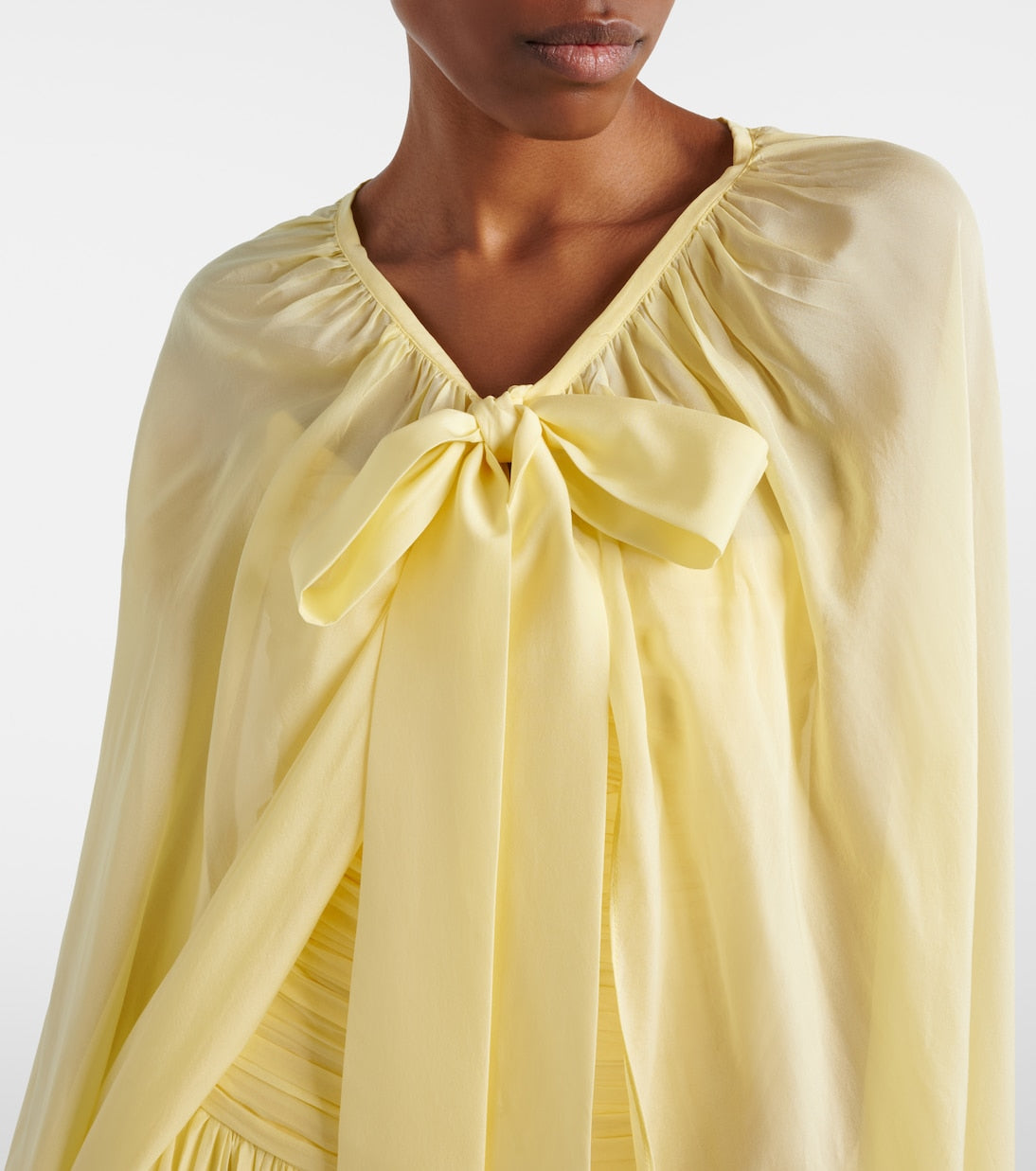 Là Fuori - Draped cape and gown set