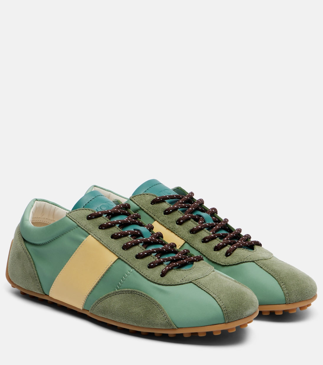 Tod's - Classic suede-trimmed sneakers