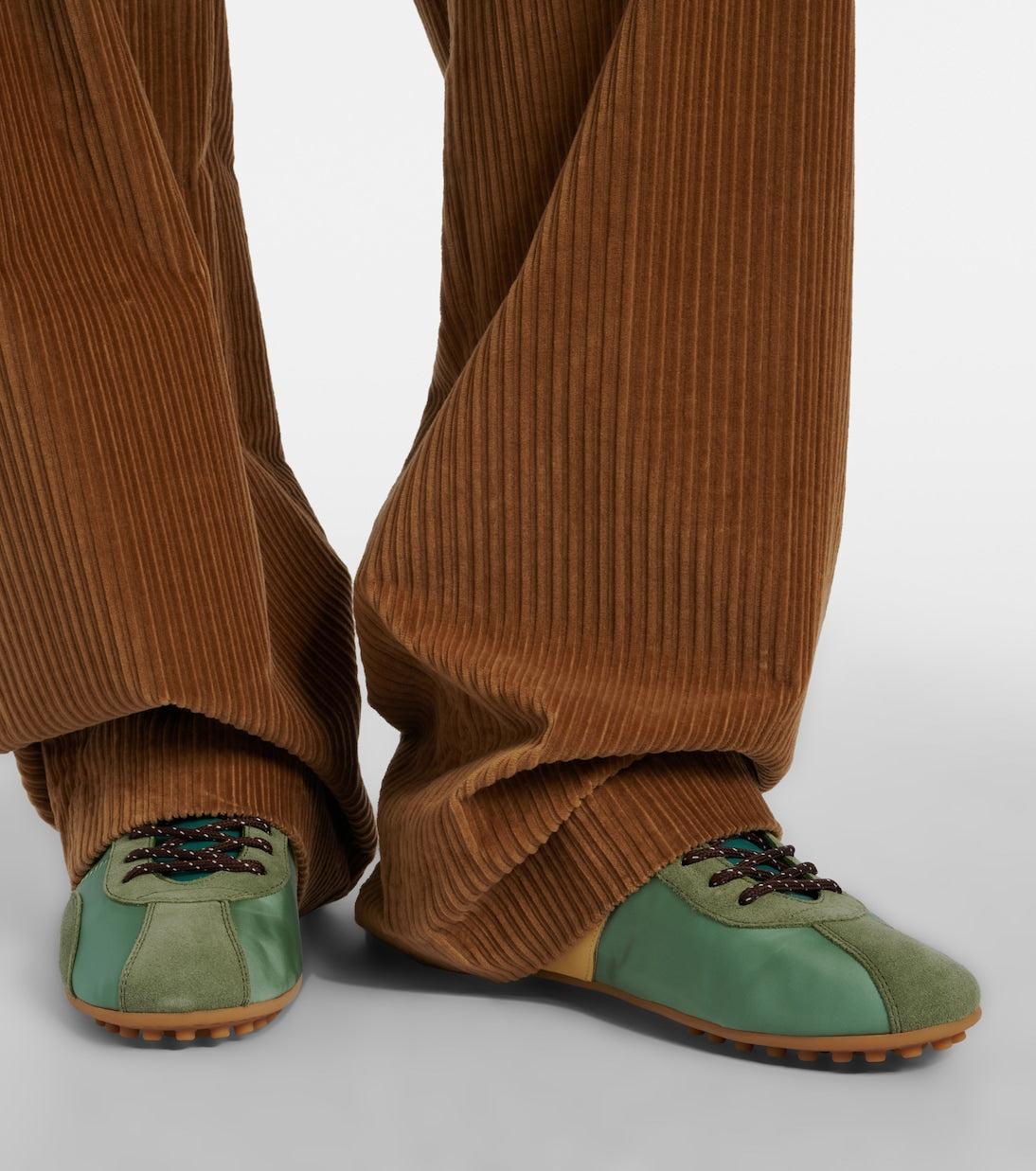 Tod's - Classic suede-trimmed sneakers