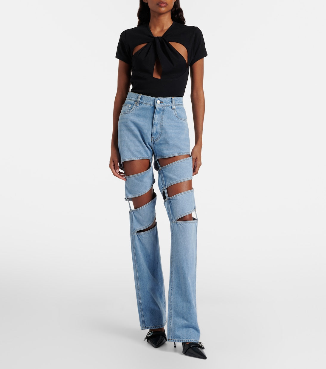 Coperni - Spiral straight jeans