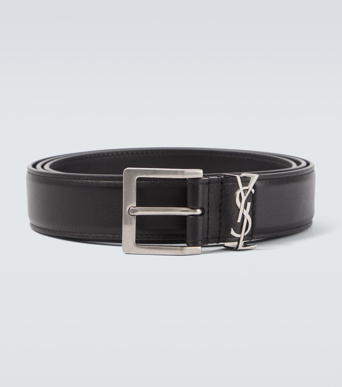 Saint Laurent - Cassandre leather belt