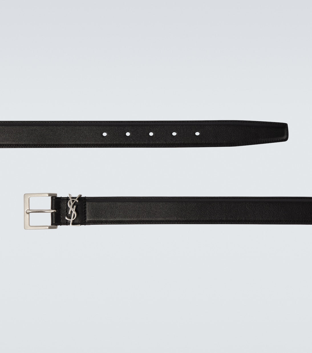 Saint Laurent - Cassandre leather belt