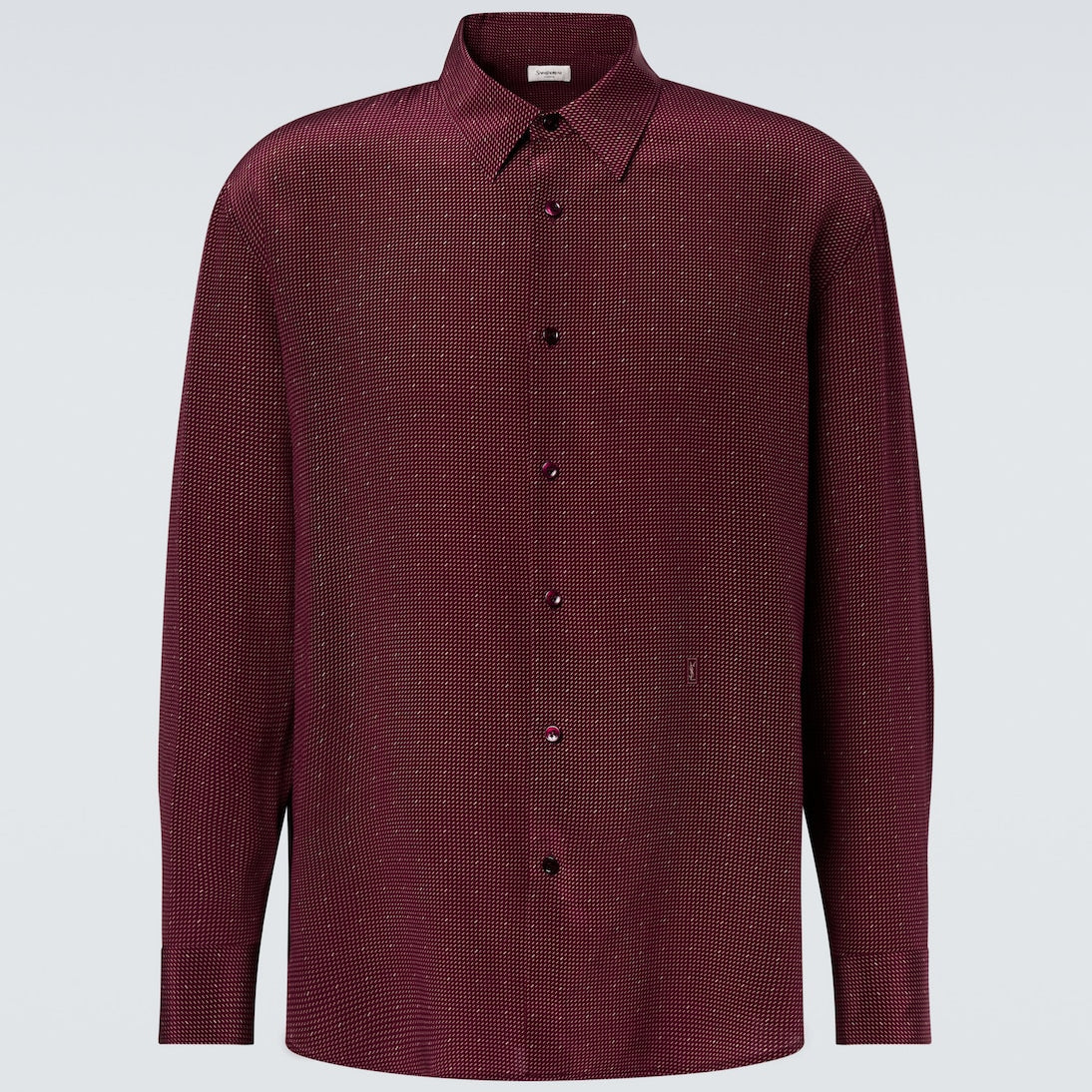 Saint Laurent - Cassandre silk crêpe de chine shirt