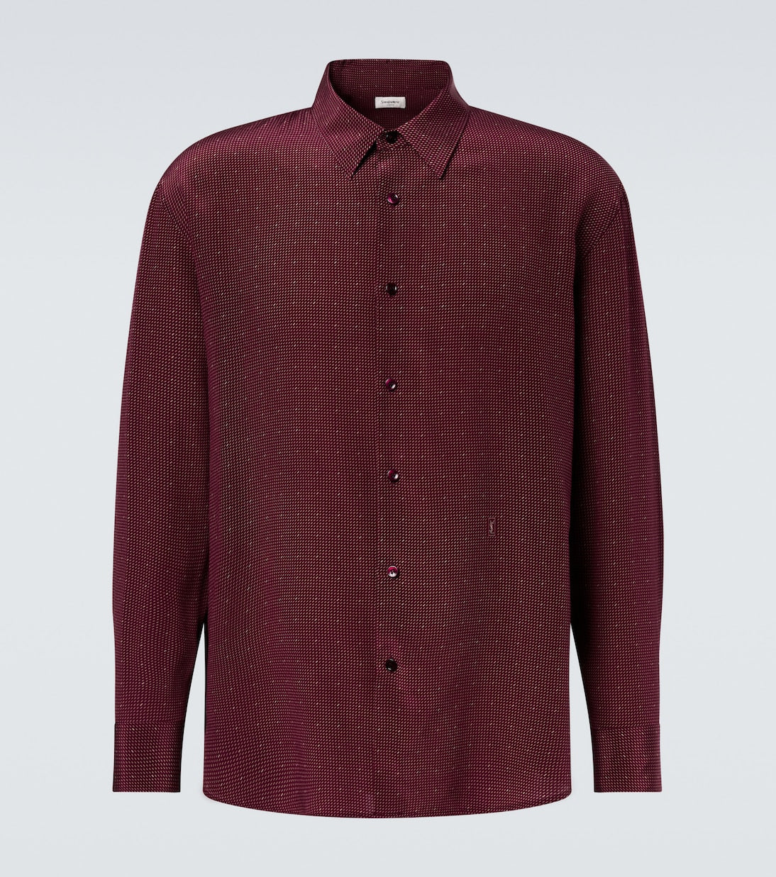 Saint Laurent - Cassandre silk crêpe de chine shirt