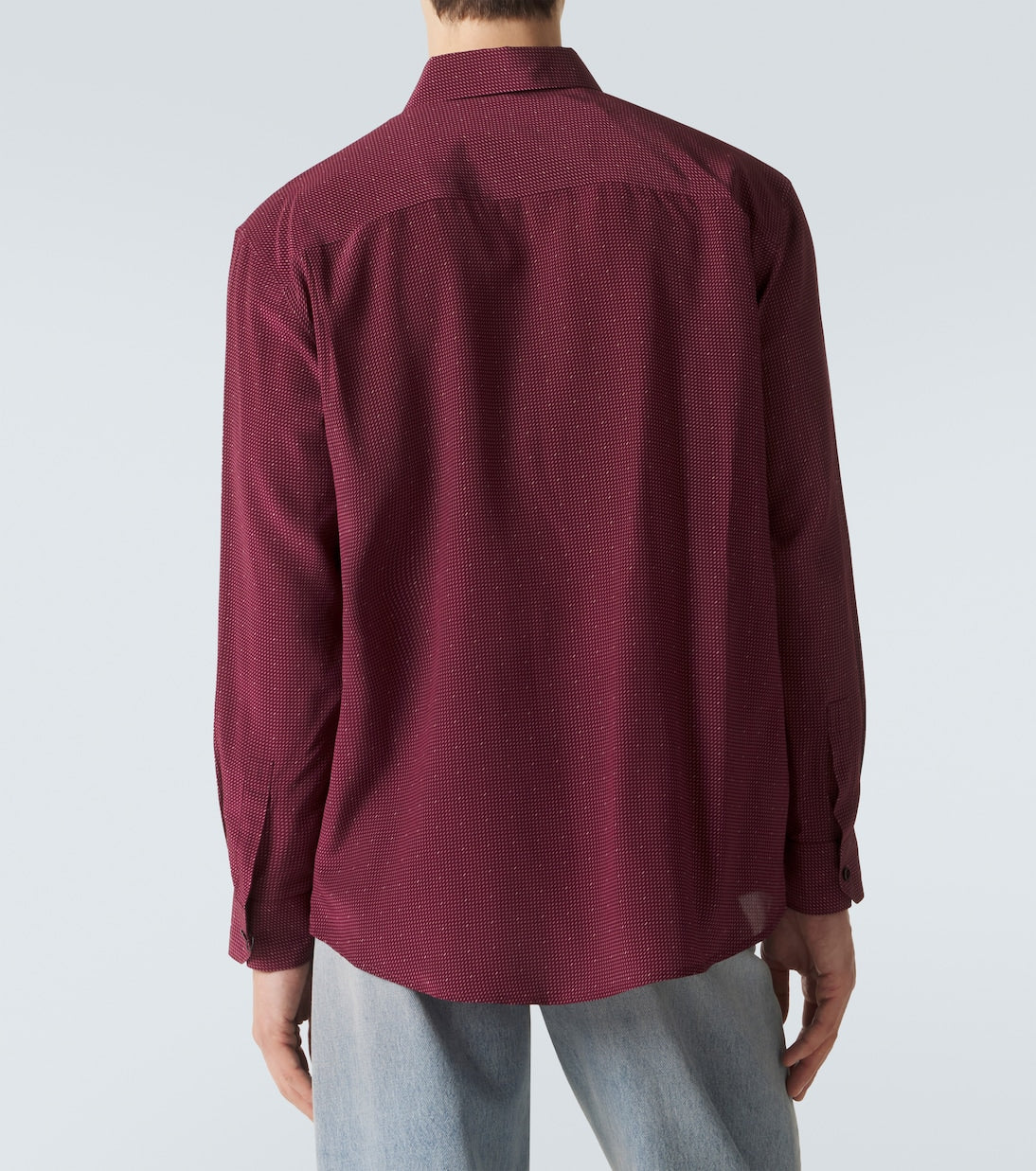 Saint Laurent - Cassandre silk crêpe de chine shirt