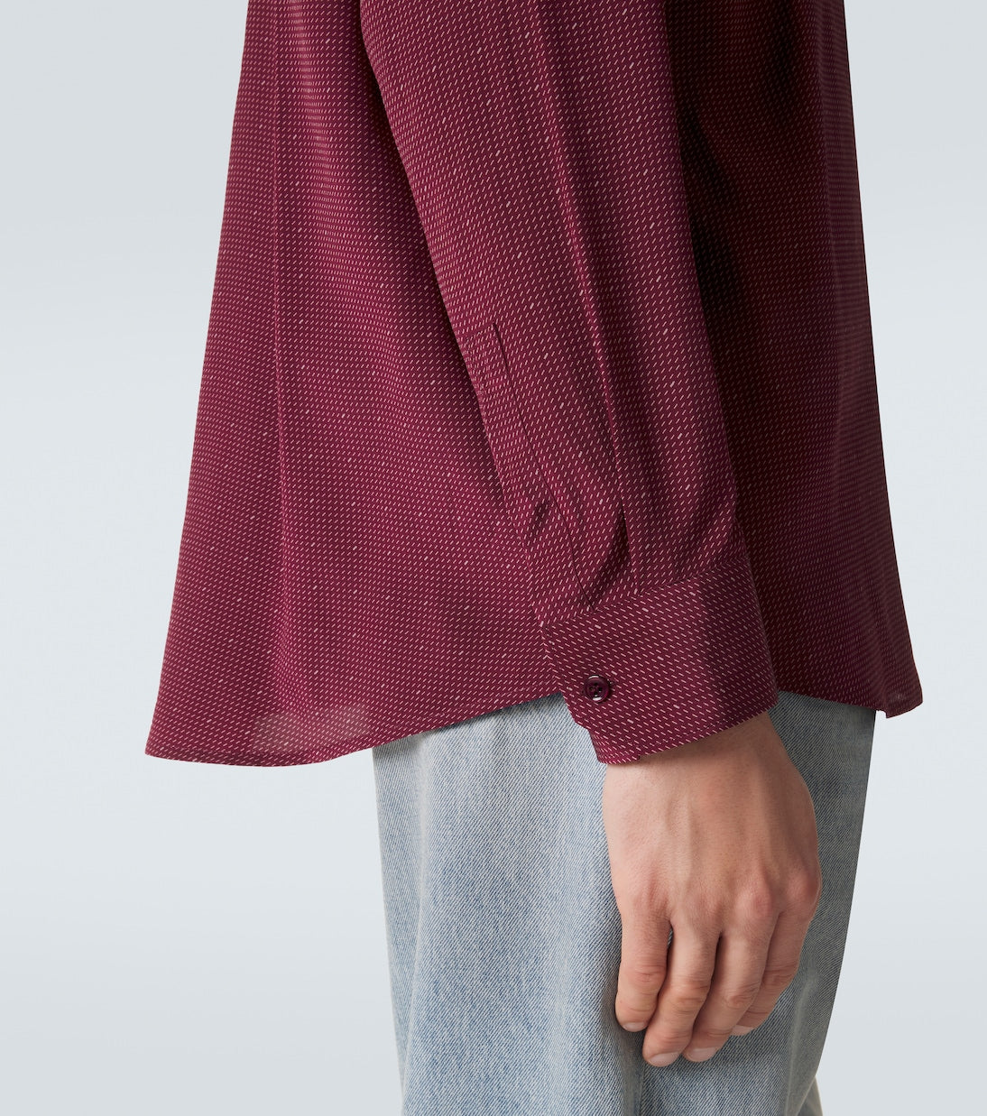 Saint Laurent - Cassandre silk crêpe de chine shirt