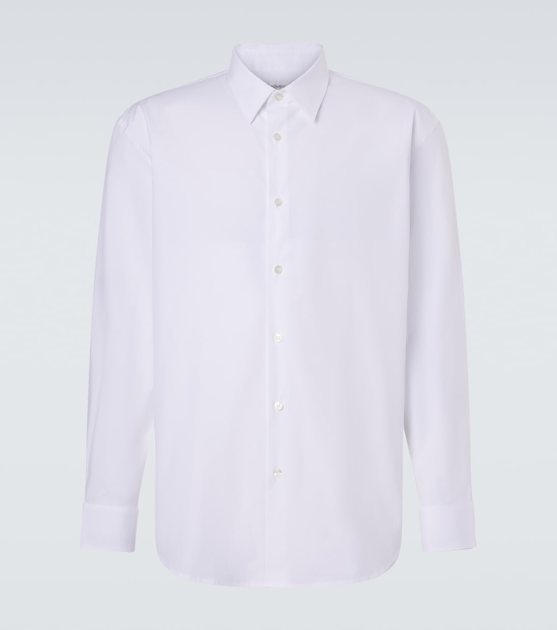 Saint Laurent - Cassandre cotton-blend poplin shirt