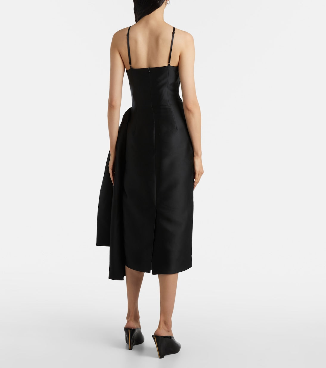 Shushu/Tong - Bow-detail satin midi dress