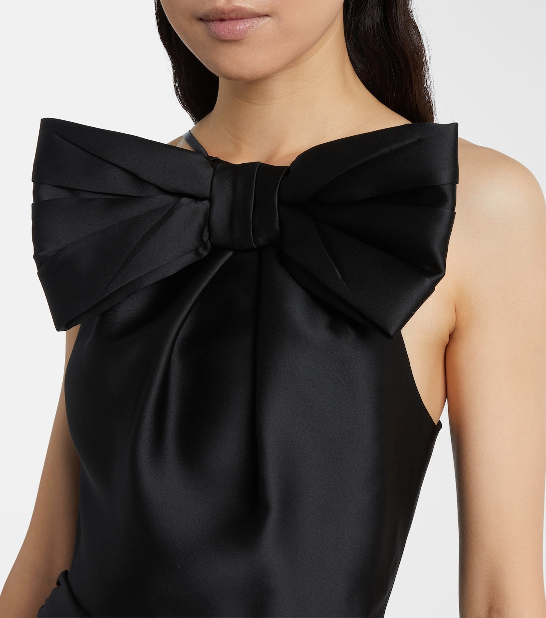 Shushu/Tong - Bow-detail satin midi dress