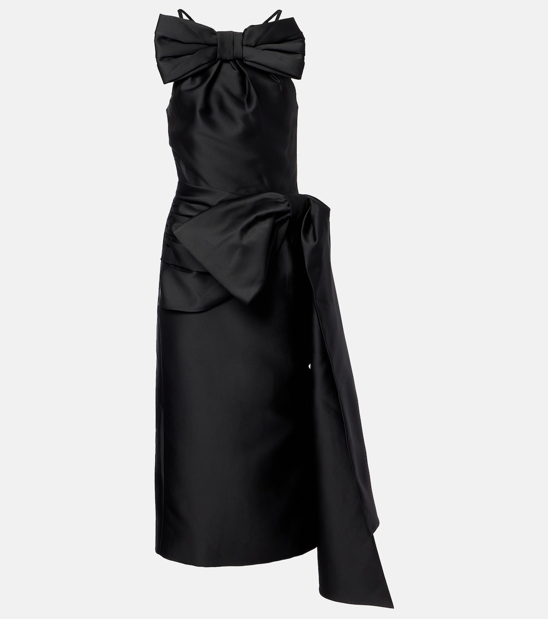 Shushu/Tong - Bow-detail satin midi dress