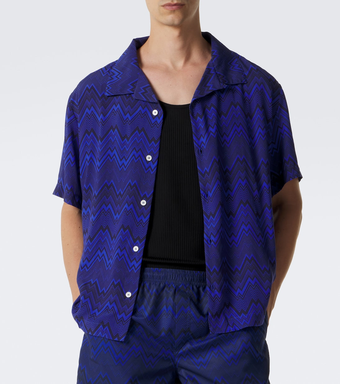 Missoni - Zigzag bowling shirt