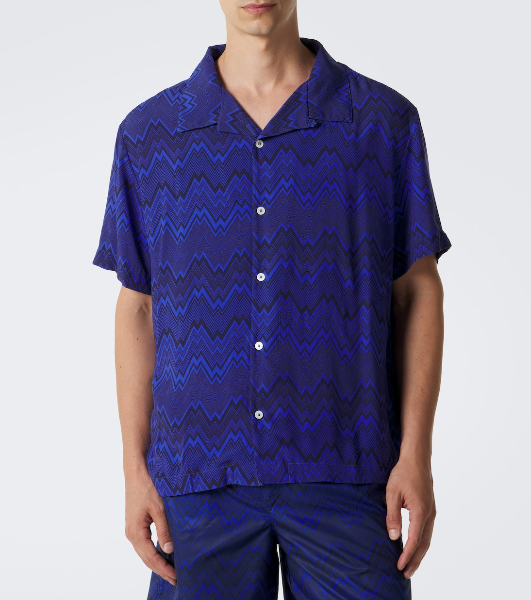 Missoni - Zigzag bowling shirt