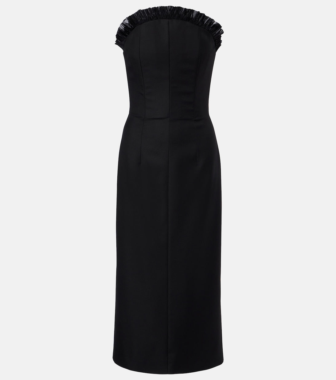 McQueen - Ruffled wool gabardine cocktail dress