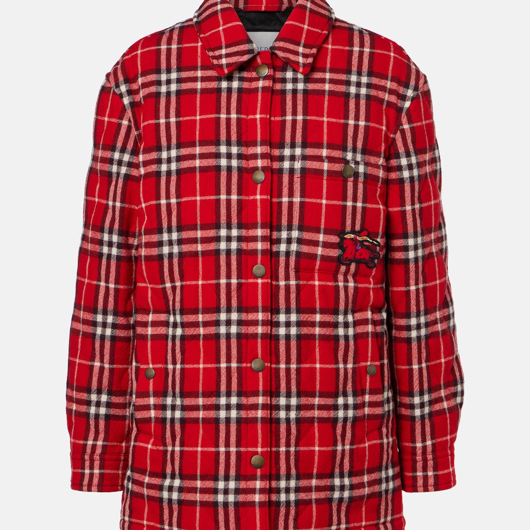 Burberry - Burberry Check padded wool jacket