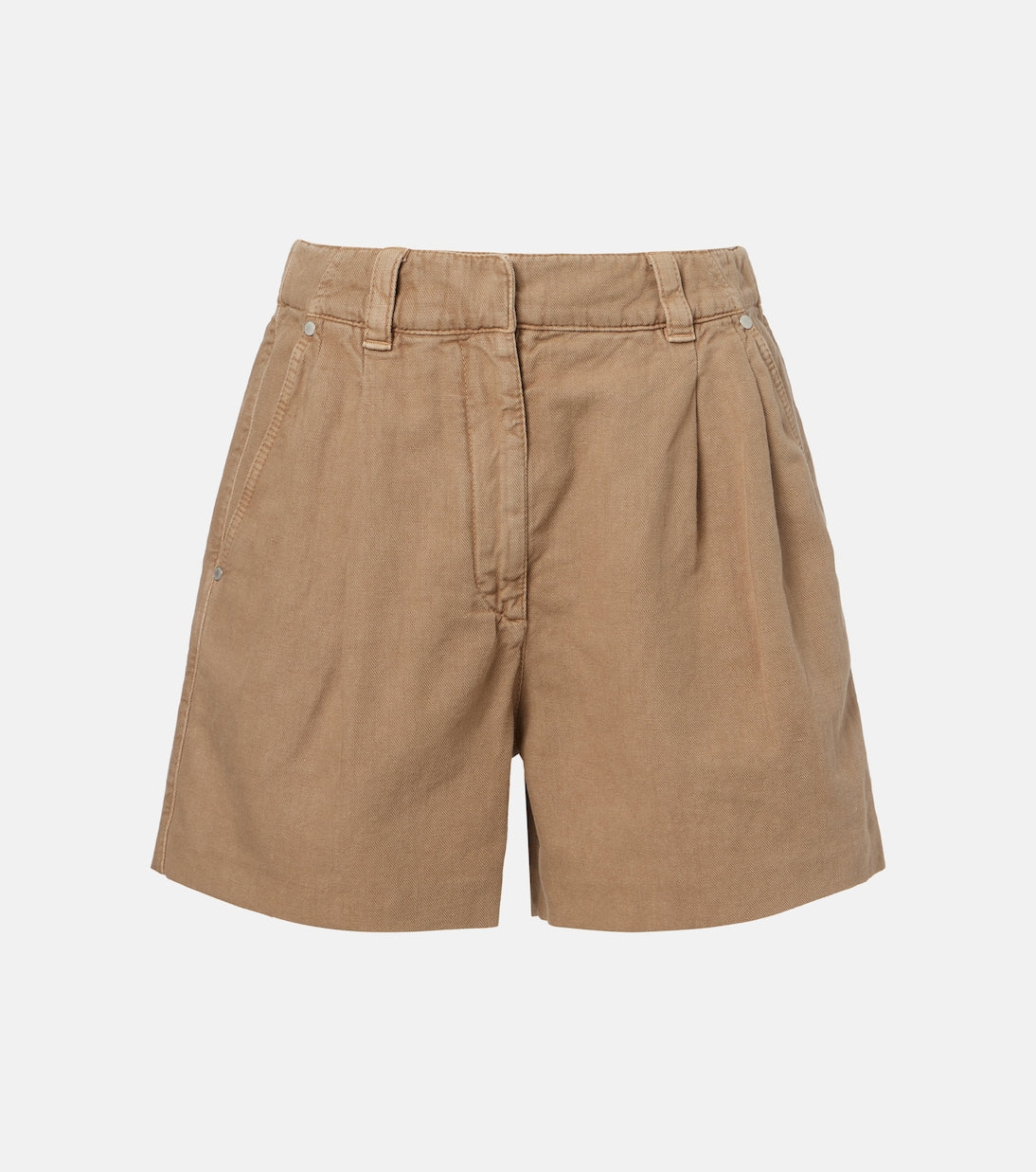 Brunello Cucinelli - Cotton and linen Bermuda shorts