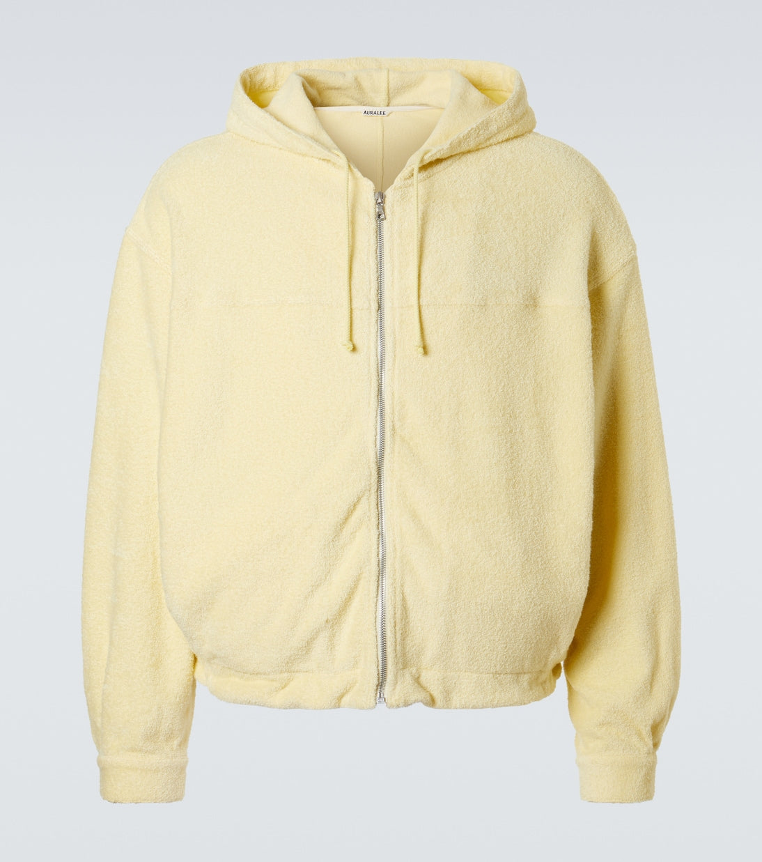 Auralee - Cotton-blend pile zip-up hoodie
